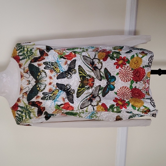 JOHNNY WAS Butterflies Pullover L - Picture 1 of 7